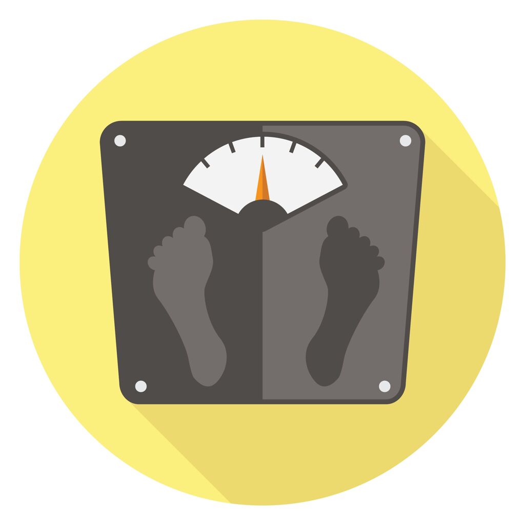 Scale determining if there is weight-gain