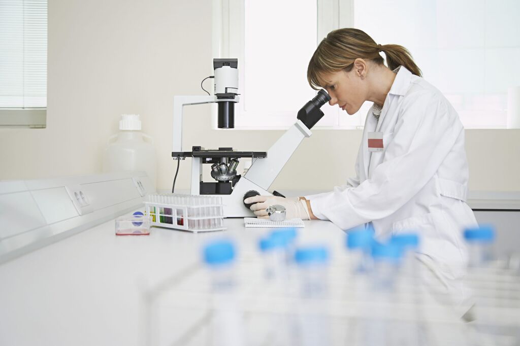Lab, Microscope, Hormones, DHEA